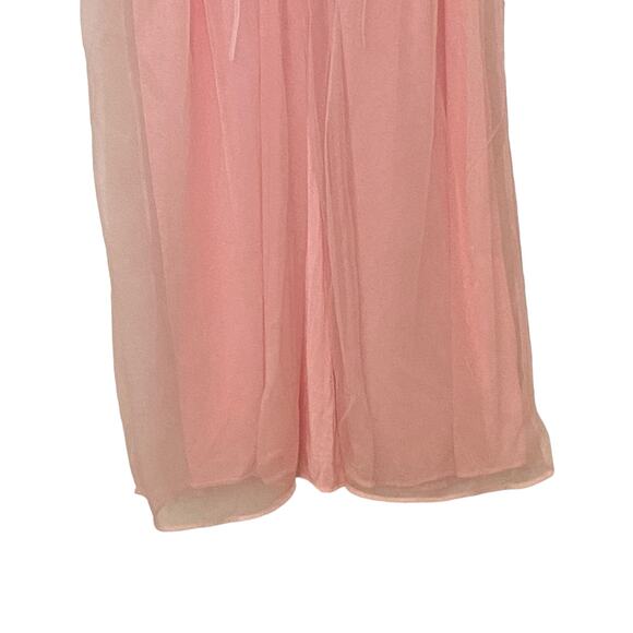 VINTAGE Woman's Size Small Pink Embroidered Sleep Nightgown Set Made In USA - Picture 15 of 16